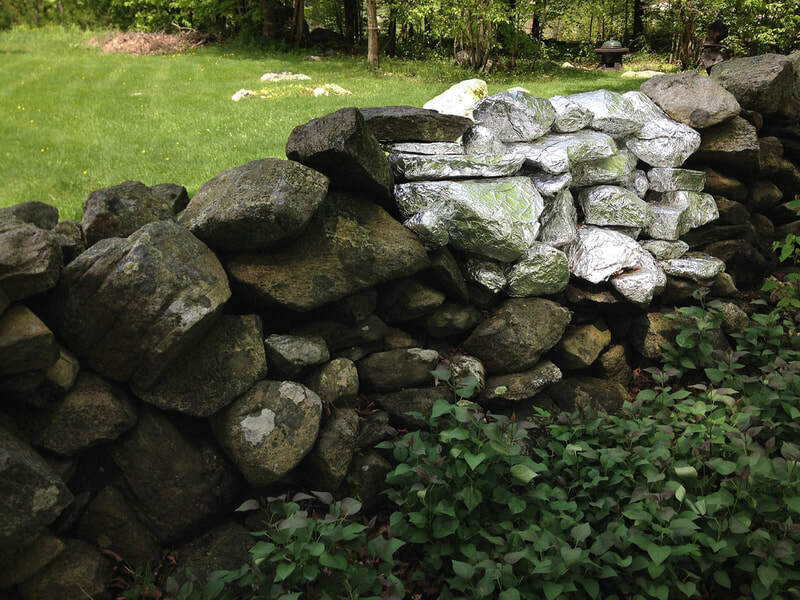 Ghost Wrappings, 2015
Stones and Aluminum
12