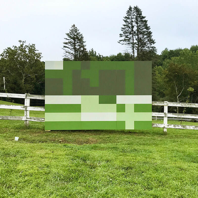 Pixilated, 2021
Wood Panels, Latex Paint
122